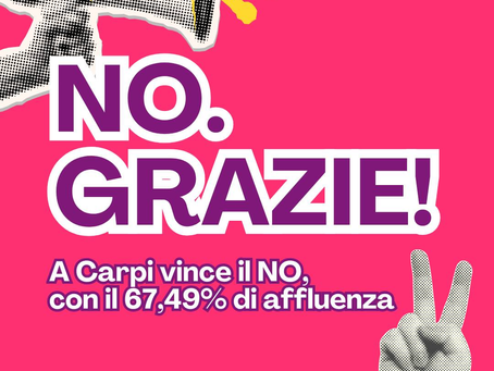Carpi dice NO al referendum sulla giustizia!
