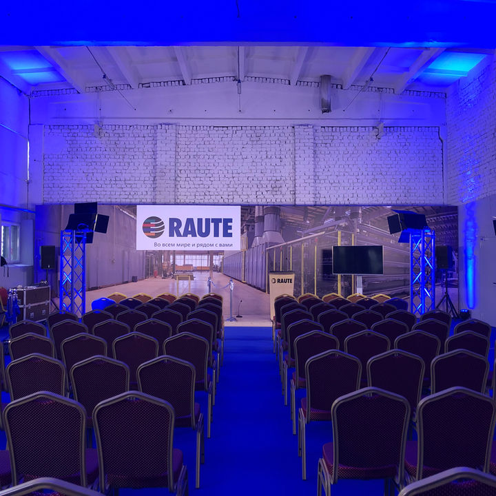 Backdrop, lightning and custom furniture for a regional protocol ceremony