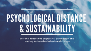 Personal reflections on politics, psychology, and leading sustainable behavioural change