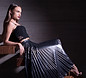 Fashion Model on Stairs