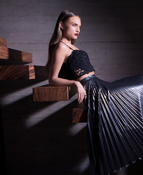 Fashion Model on Stairs 