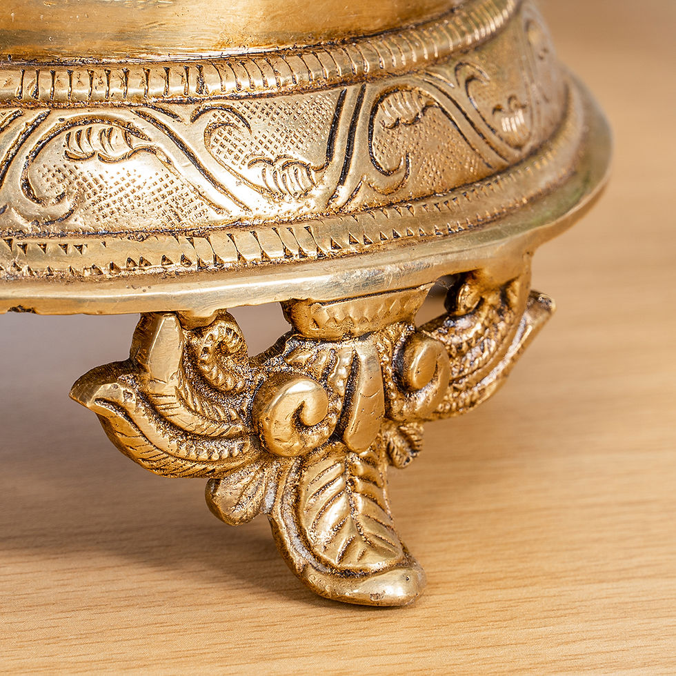 Thumbnail: Brass Decorative Uruli Stand Showpiece
