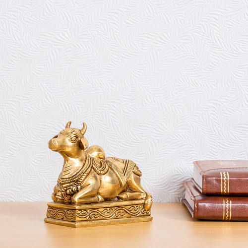 Antique Brass Nandi Vastu Statue Brass House