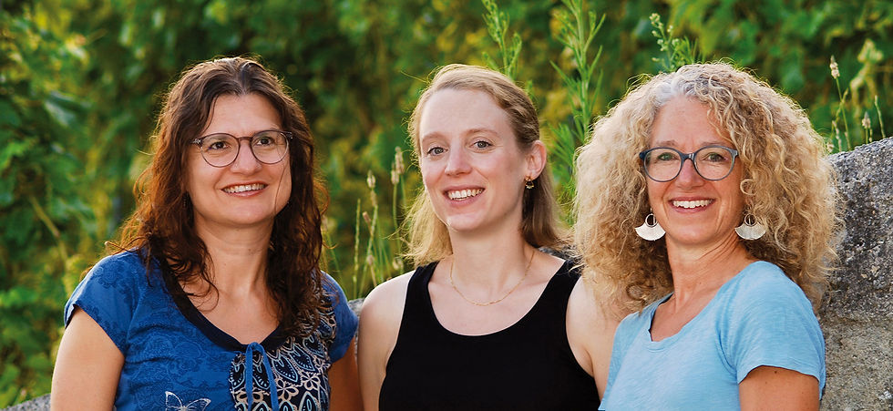 Rossana Garo-Calderari, Dominique Parker Cherix, Morgane Durgniat, physiothérapeut et ergothéarpeute