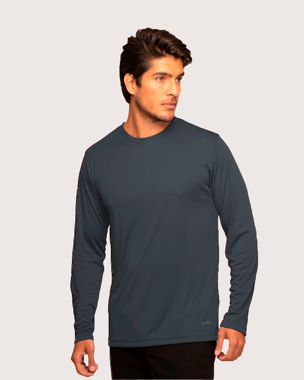 Miniatura: Playera cuello redondo manga larga