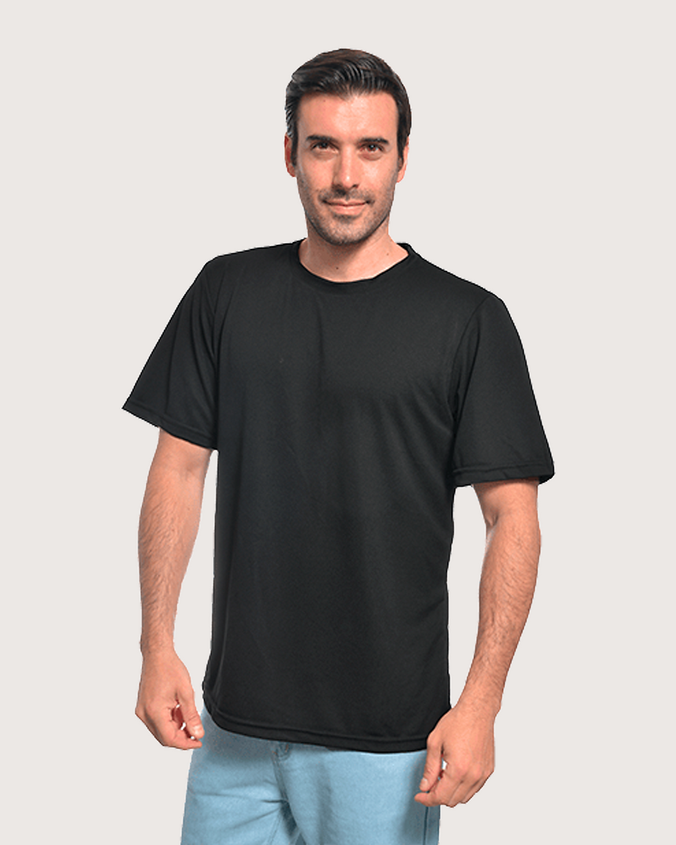 Miniatura: Playera tipo polo cuello redondo