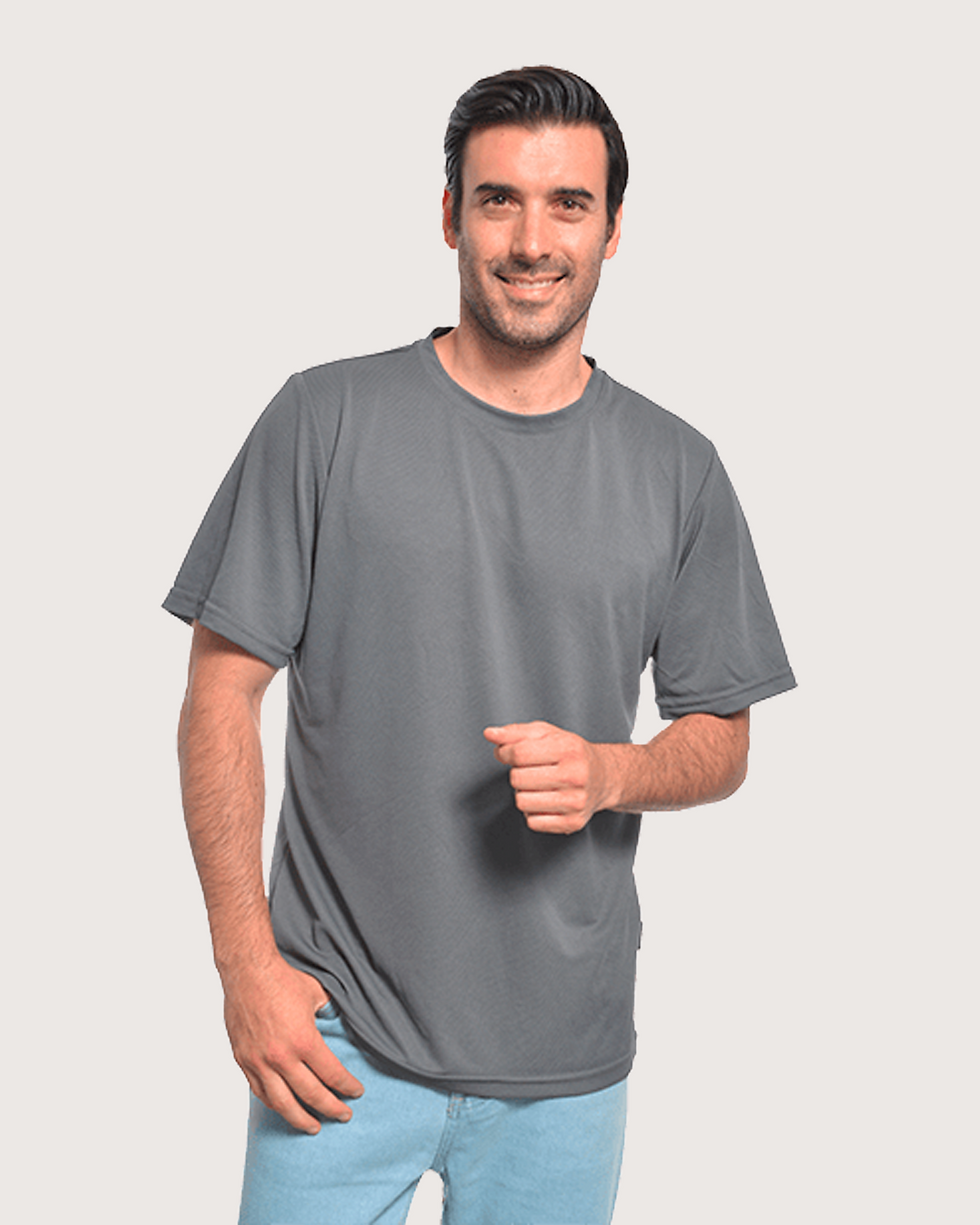 Miniatura: Playera tipo polo cuello redondo