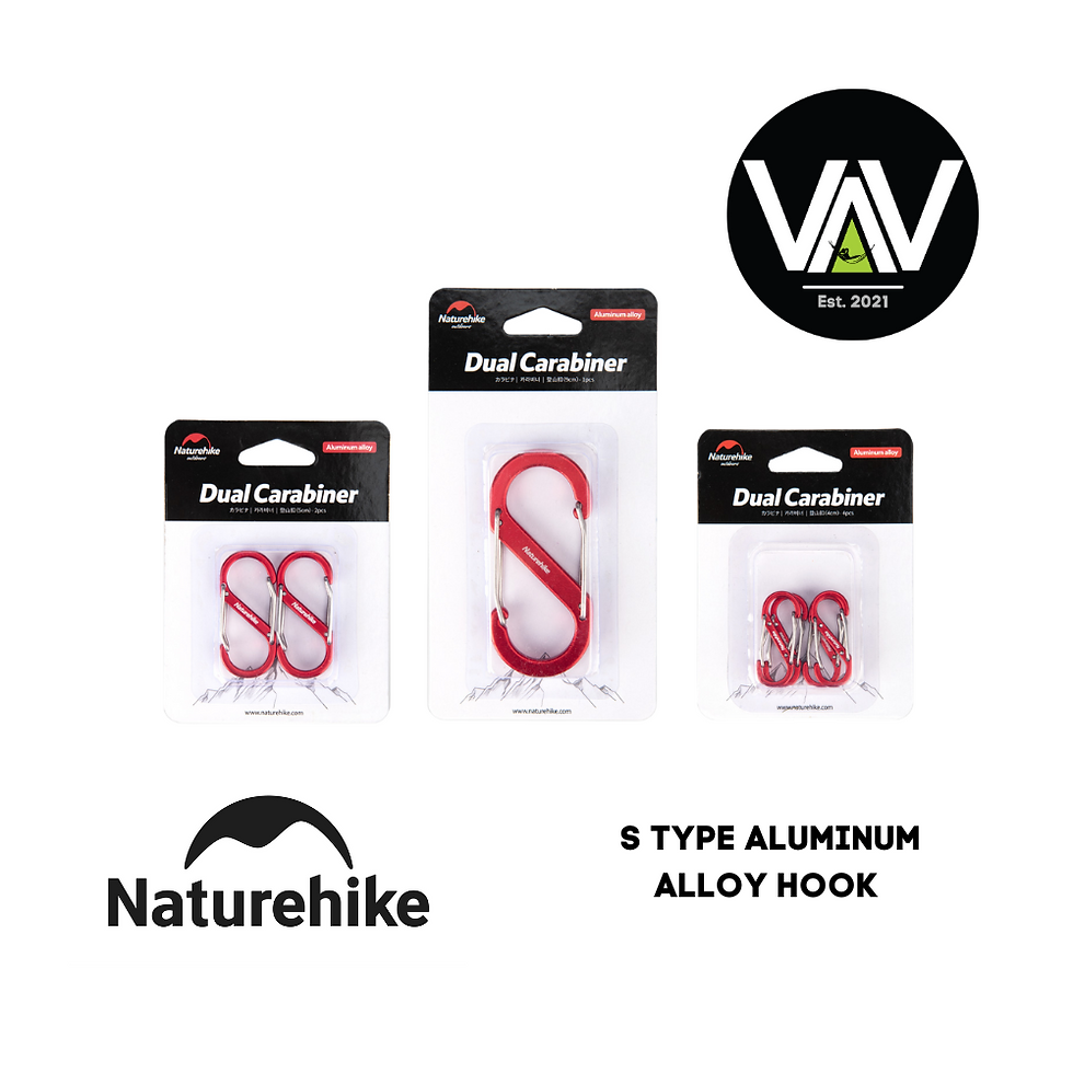 Thumbnail: NATUREHIKE S Type Aluminum Dual Carabiner