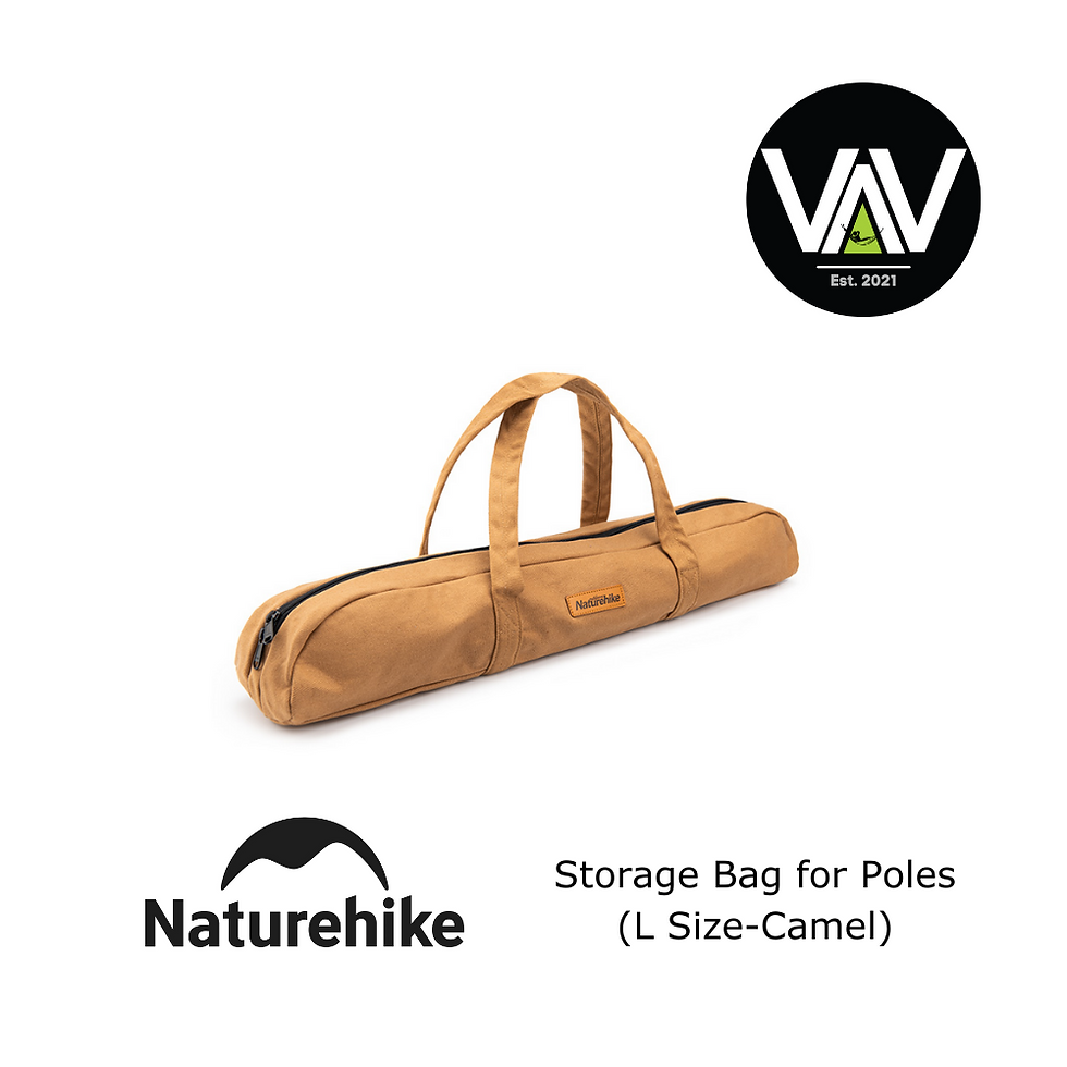 NATUREHIKE Large Canvas Storage Bag For Tarp Poles