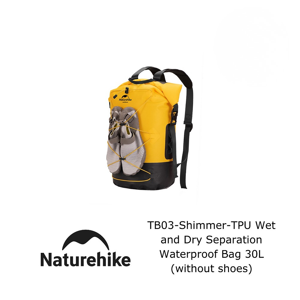 Thumbnail: NATUREHIKE Waterproof Bag TB03-Shimmer-Tpu Wet and Dry Separation 30L