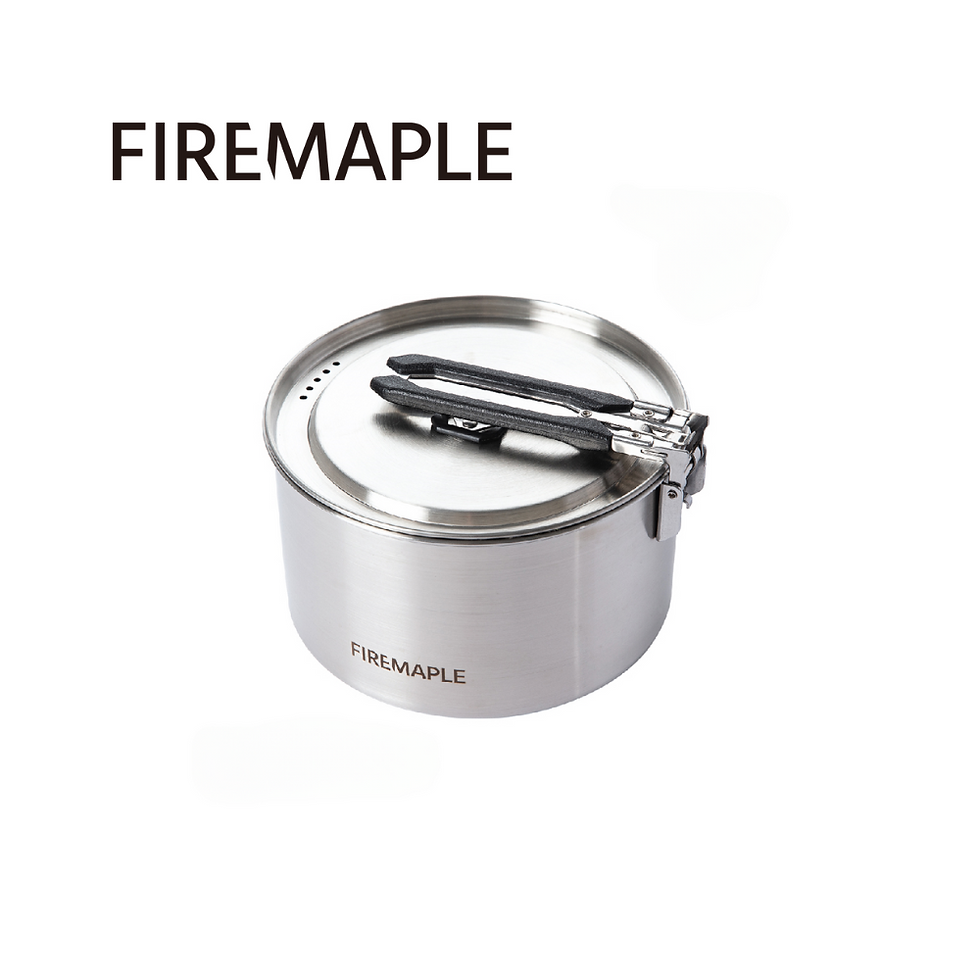Thumbnail: FIREMAPLE Antarcti Stainless Steel Compact Camping Pot 0.8L / 1.5L