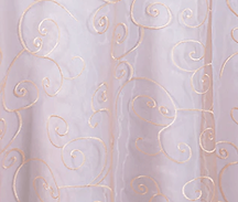 blush pink embroidered overlay