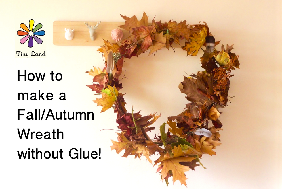 Making an autumn wreath without glue