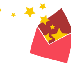Enveloppe étoiles Éclatement