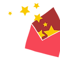 Enveloppe étoiles Éclatement