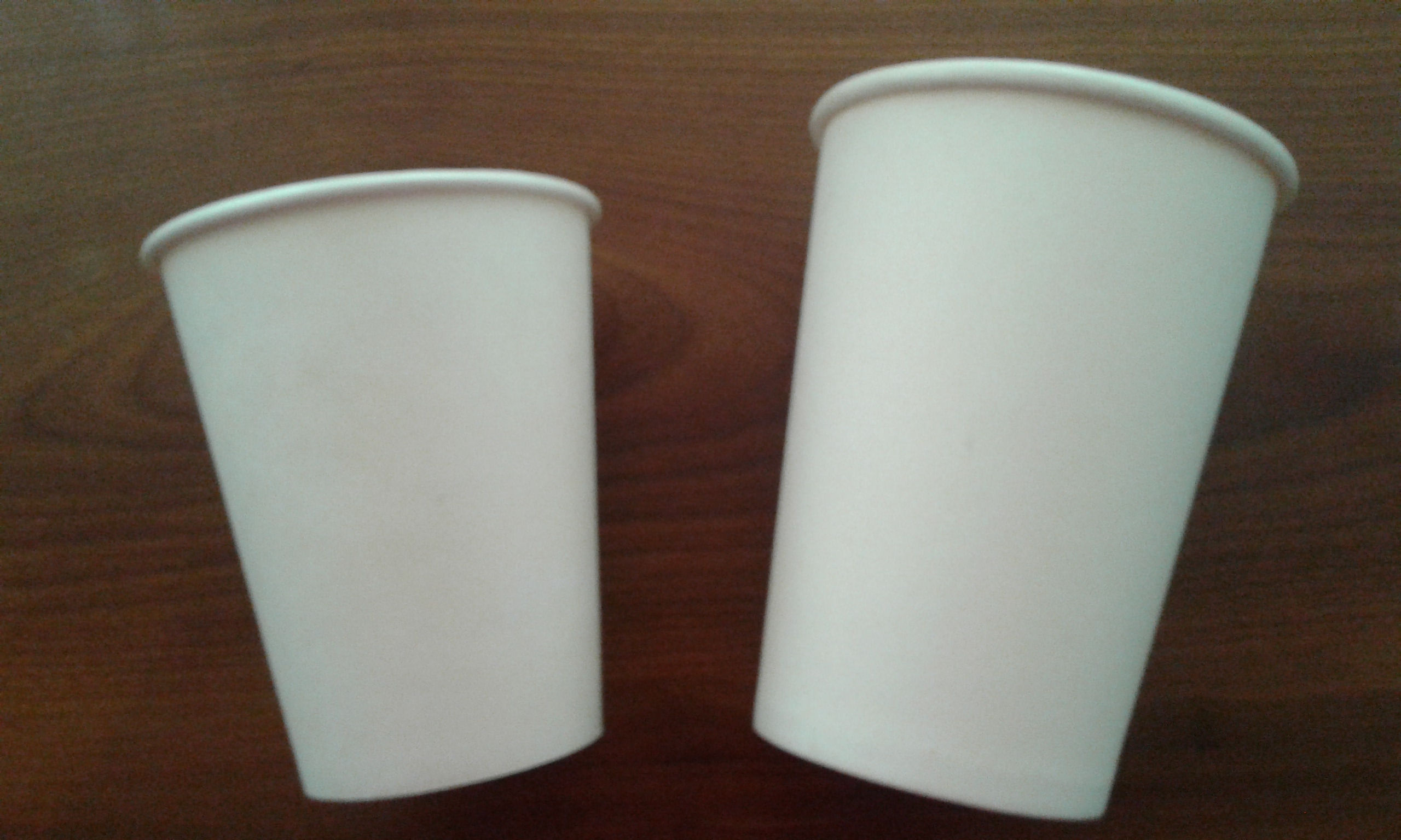 Vaso biodegradable blanco para cafe 8 oz 1000 pz.
