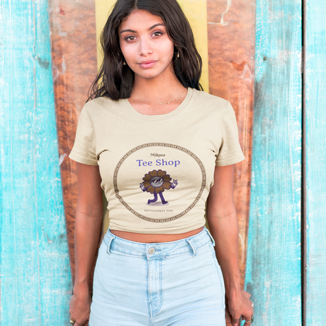 hispanic-girl-wearing-a-tshirt-mockup-standing-against-a-surfboard-a18806.png