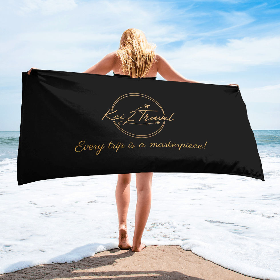 Thumbnail: Kei 2 Travel Black Towel