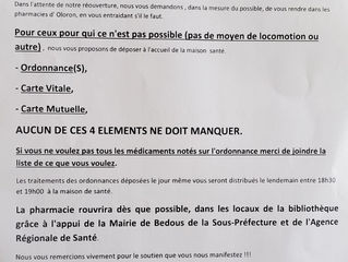 Information - Pharmacie de Bedous