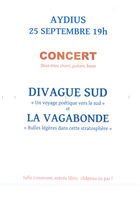 Concert à la salle pour tous - vendredi 25 septembre