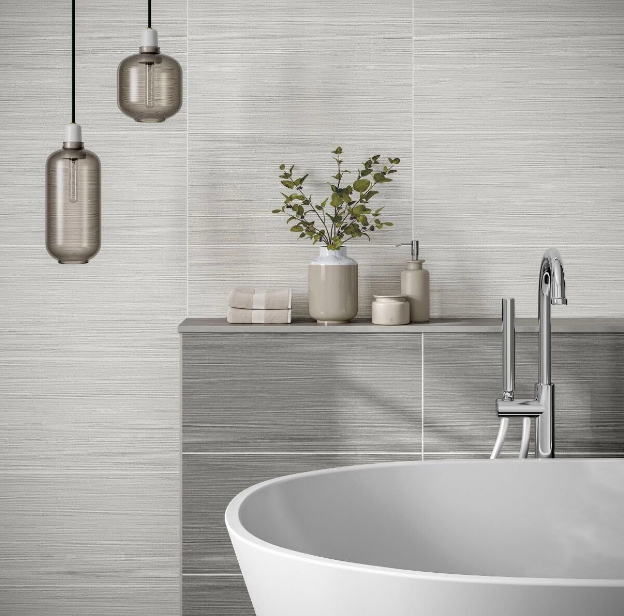 Matlock White Matt 250x500mm Ceramic Wall Tile