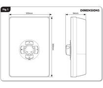 Thumbnail: Triton Aspirante Electric Shower - White Gloss