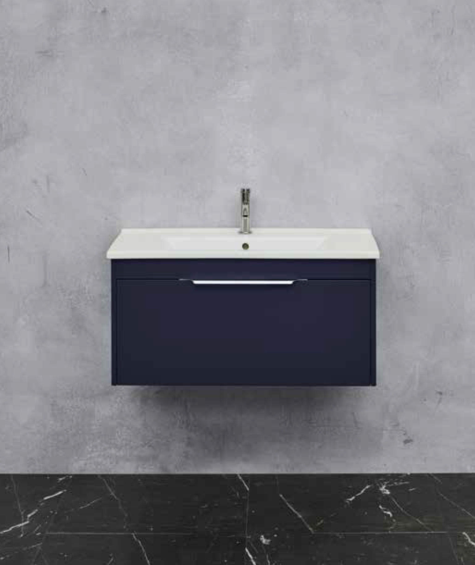 Shoreditch 850mm wall-hung single drawer unit