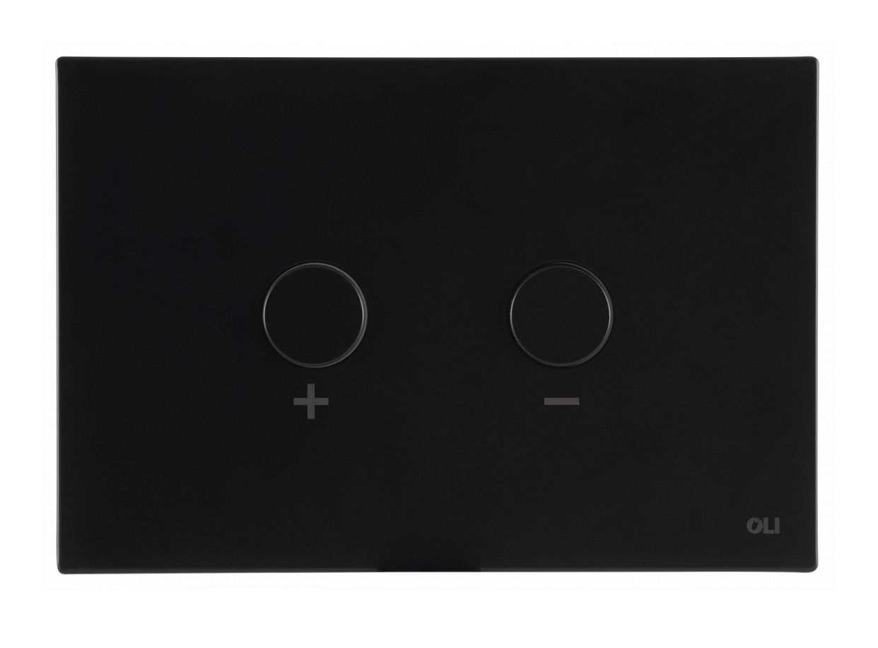 Matt Black Metal Pneumatic Flush Plate