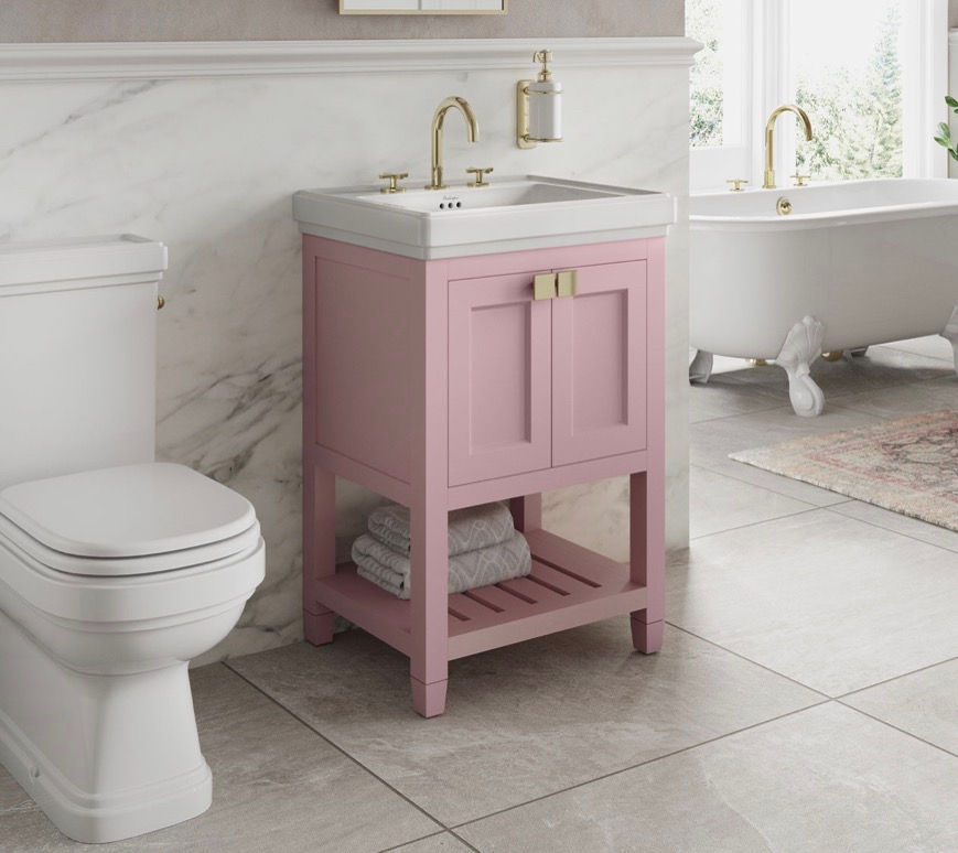 Thumbnail: Riviera 580mm Vanity Unit with Riviera 580mm Square Basin