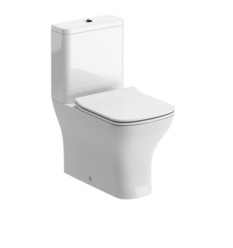Thumbnail: Volta 510mm Floor Standing Unit & Close Coupled WC Pack - Anthracite Gloss