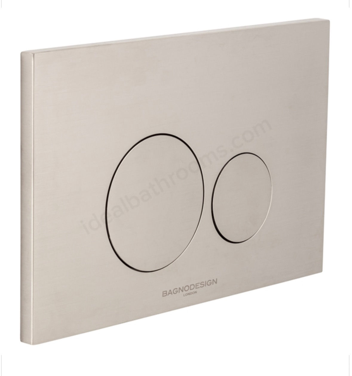 BAGNODESIGN M-line dual flush plate Brushed Stainless Steel