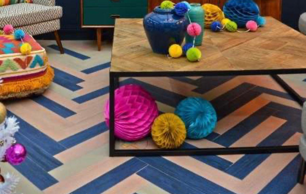 Thumbnail: Nyans Indigo Blue Wood Effect Tiles