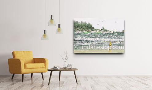 A Wild Day - Canvas Print - Linda Heslop - Contextual Representation