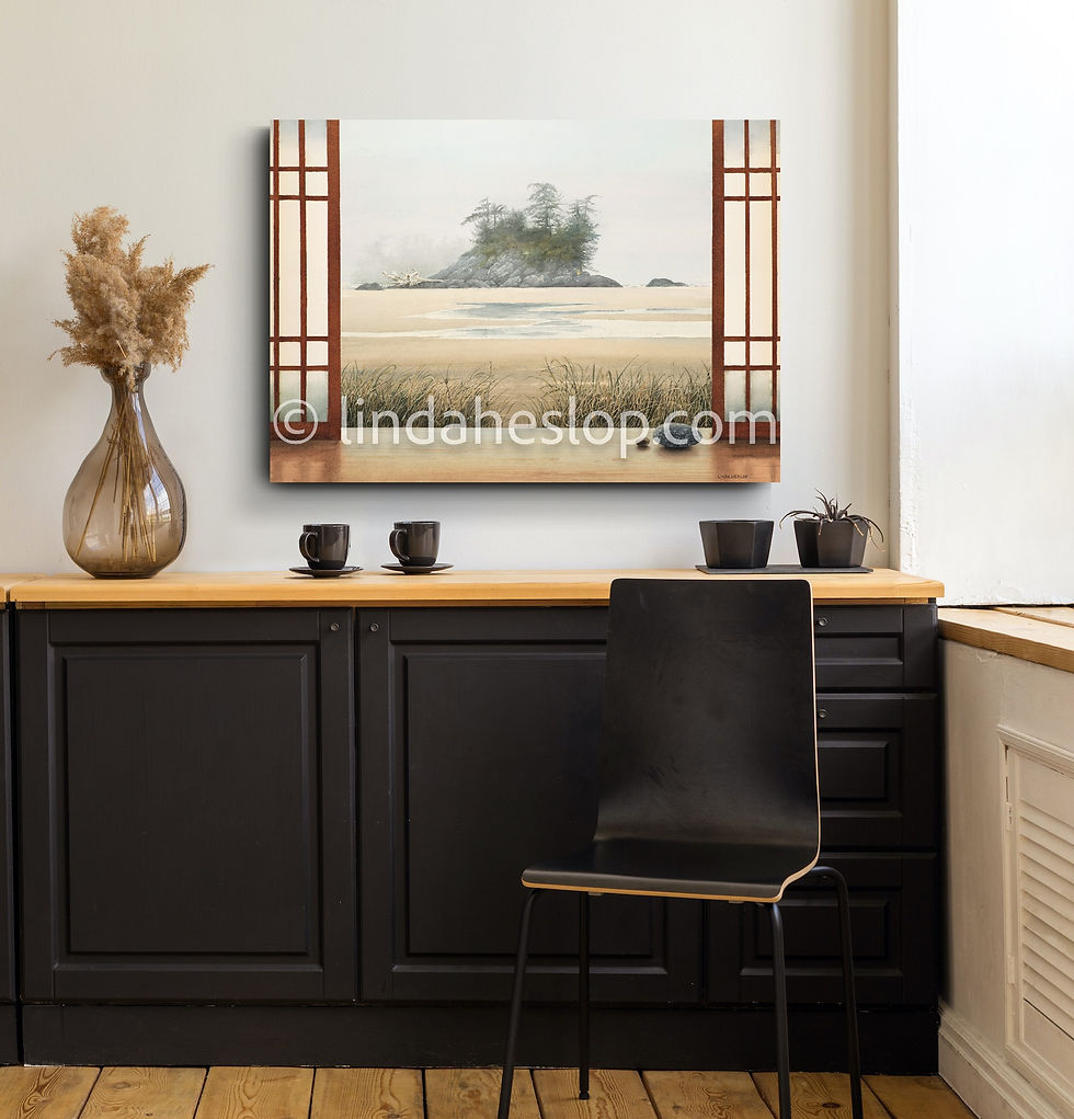 Thumbnail: Canvas Print - Linda Heslop - Home by the Sea - Tofino - Big Rock - Ocean