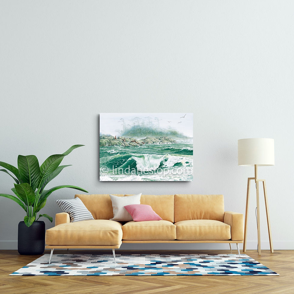 Thumbnail: Canvas Print - Linda Heslop - Guardians in the Mist