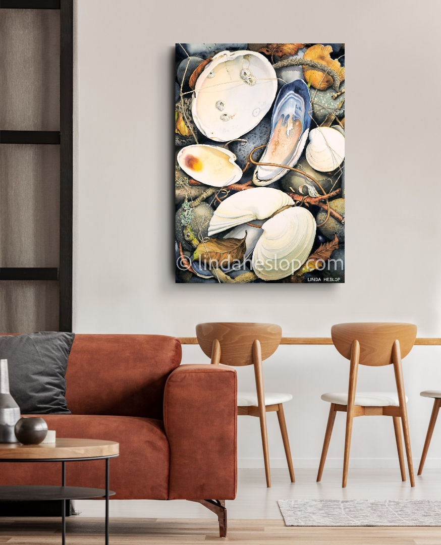 Thumbnail: Canvas Print - Linda Heslop - Cast by Storm