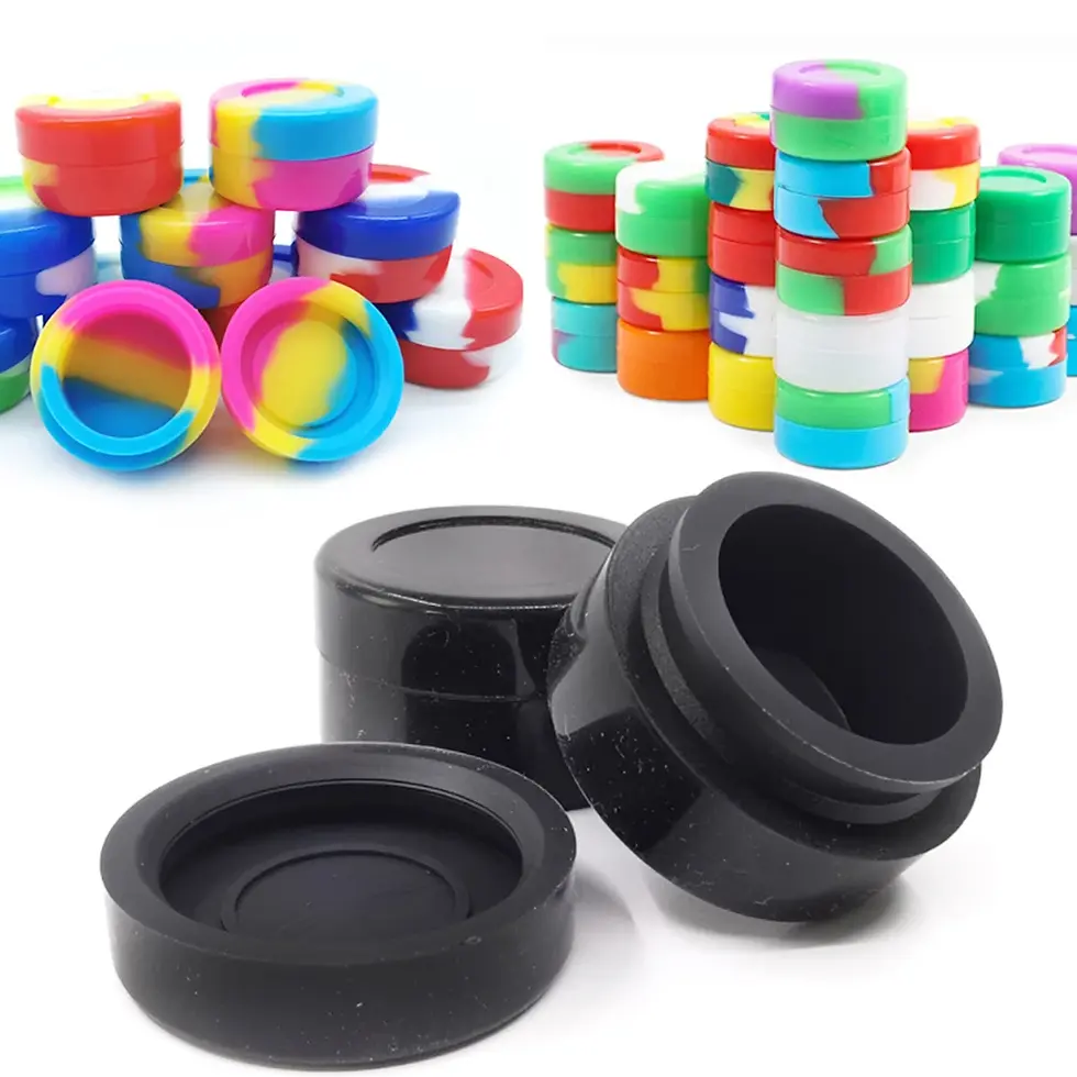 Miniatura: Conjunto de 20 Potes de Silicone para Creme Facial de 2ml/3ml/5ml, Antiaderentes