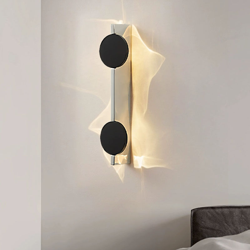 Miniatura: Luminária de Parede LED Moderna e Giratória com Design Ondulado em Aço Inoxidáve