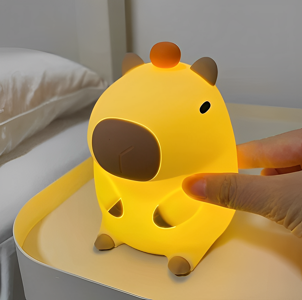 Thumbnail: Luminaria Abajur Capivara Led com pilha Para Criança e Decorações - Neverdie 