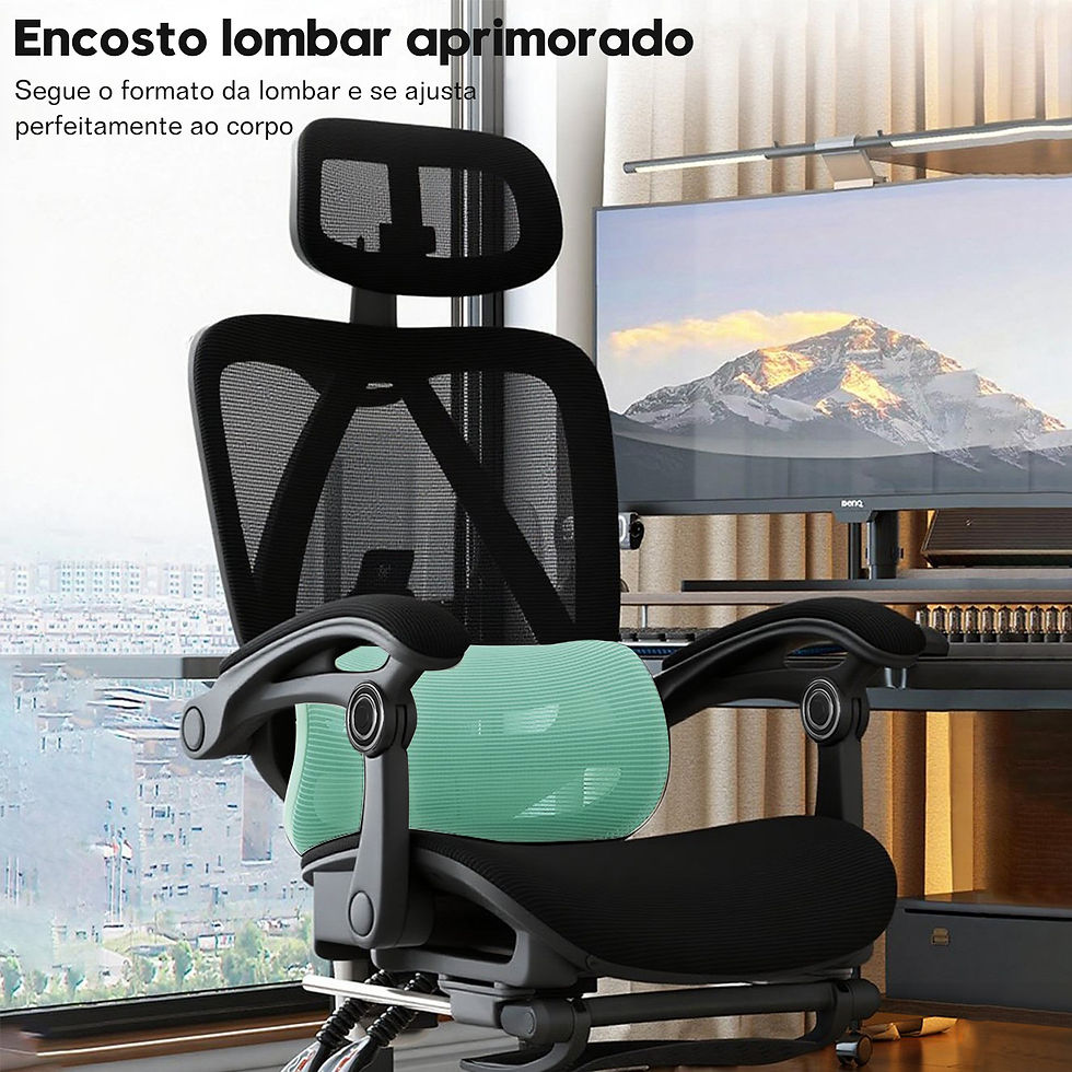Thumbnail: Cadeira Ergonômica Python Fly de Alta Qualidade, Cadeira de Escritório, Suporte