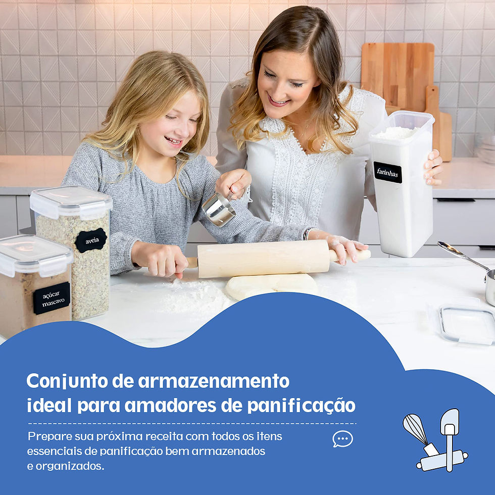 Miniatura: Conjunto de 200/1400/2000/12800 ml: 15 potes herméticos para armazenamento