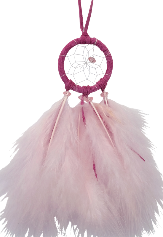 Thumbnail: Dream Catcher w/ Fluffy Feathers - 1.5 Inch