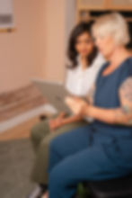 chiropractor taking history with patient in barcelona