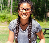 Smiling teenage girl