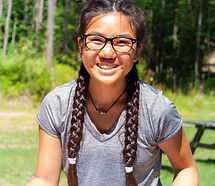 Smiling teenage girl