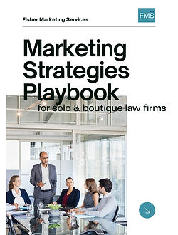 Fisher Marketing Services 2025 Marketing Strategies Playbook with lawyers meeting in an office