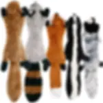 Funny Simulated Animal No Stuffing Dog Toy With Squeakers Durable Stuffingless
