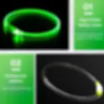 Thumbnail: USB Rechargeable Fiber Optic Collar Pet Dog LED Light Collar Luminous Anti-Lost