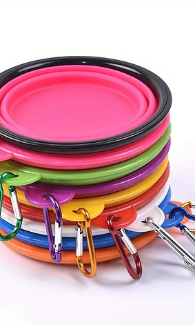 Dog Folding Bowl Portable Dog Travel Bowl Dog Food Water Bowl for Outdoor