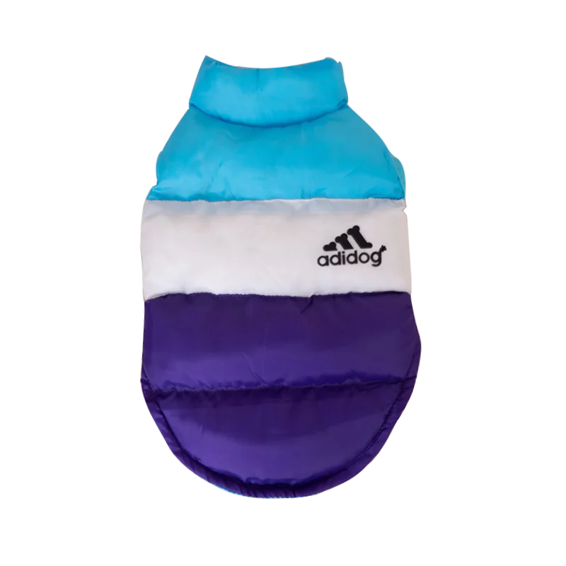Thumbnail: Winter Warm Dog  Clothes Designer Fashion Dog Cotton  Color Block Pet Coat for